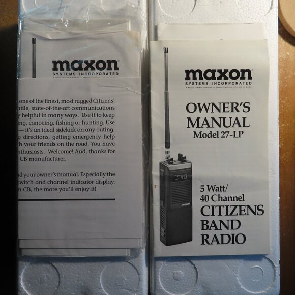 Maxon Citizens Band Radio CB Model 27-LP 40 Channel 5-Watt - Picture 3 of 4